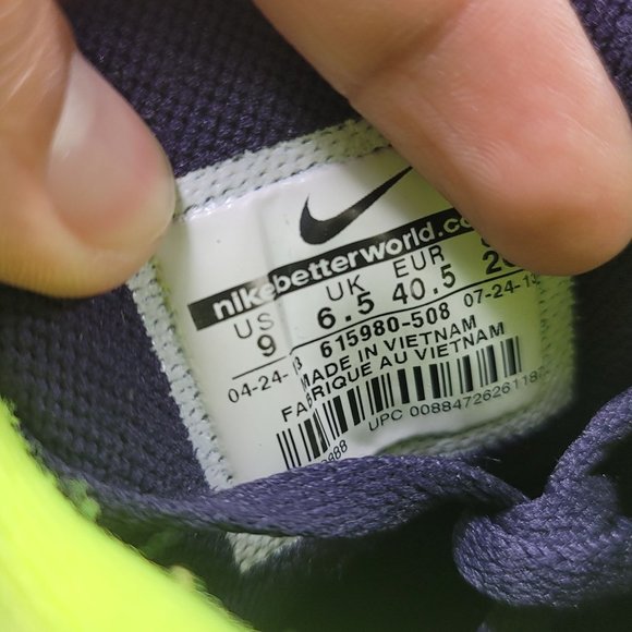 Womens Sz 9 Purple Cheetah Print Nike Lunar Glide+ 5 Running Shoes - Picture 8 of 8